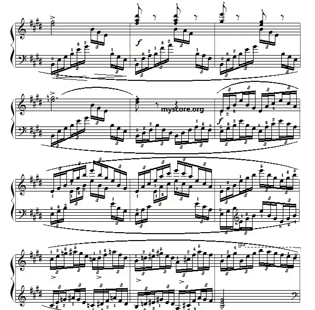 车尔尼（Czerny）849第15首曲谱及练习指导