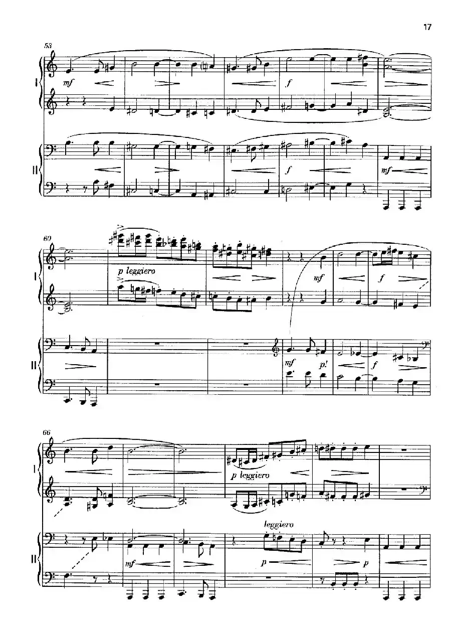 Vier Bagatellen Op.70（4首小品·Ⅱ·四手联弹）