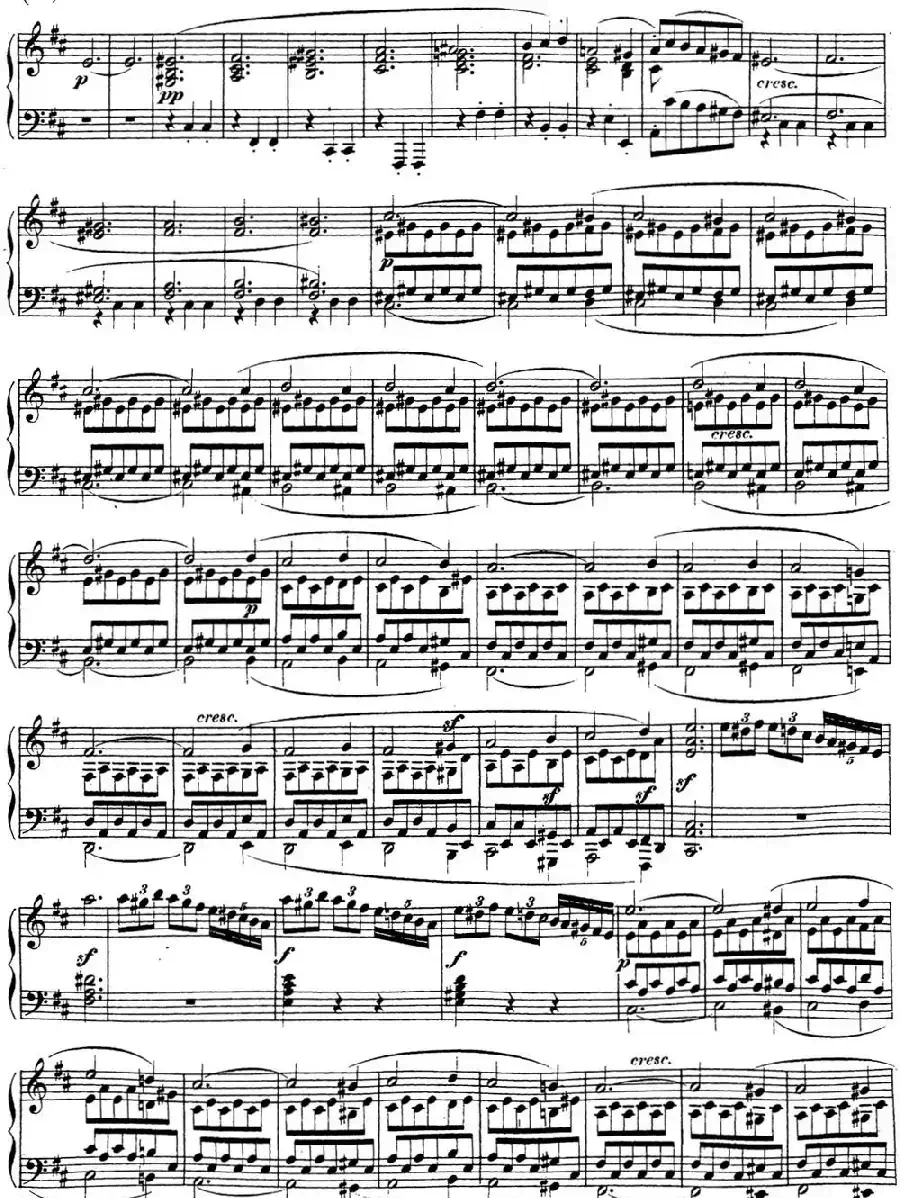 贝多芬钢琴奏鸣曲15 田园 D大调 Op.28 D major