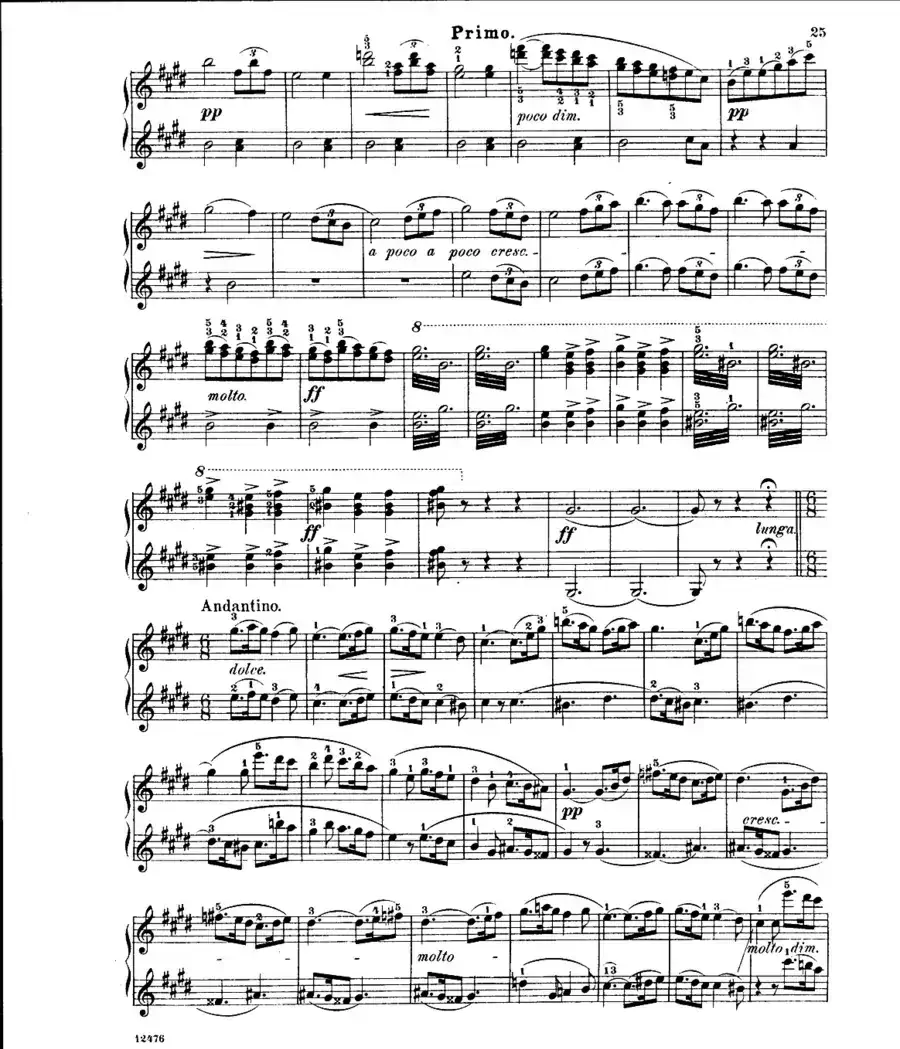 L'Arlesienne Suite No·1（阿莱城姑娘·第一组曲·四手联弹）