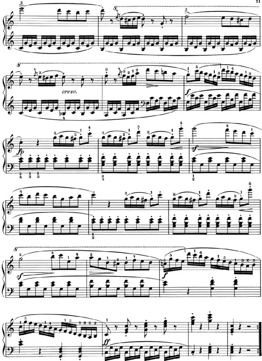 25首车尔尼Op.748练习曲（NO.5）