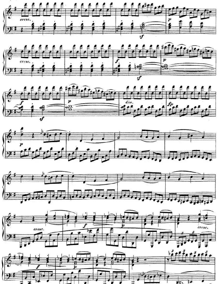 贝多芬钢琴奏鸣曲16 G大调 Op.31 No.1 G major