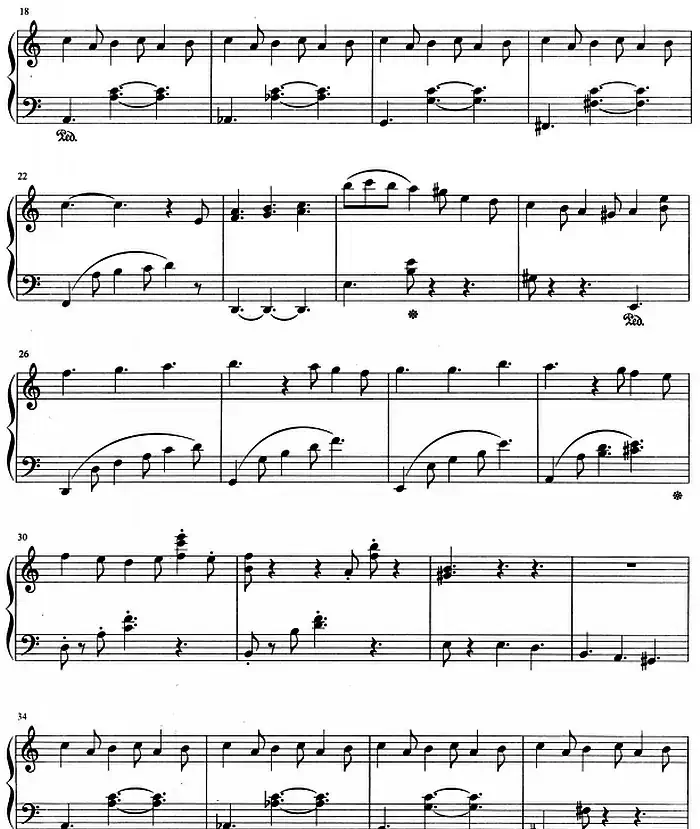 流行歌曲改编的钢琴曲：我的快乐