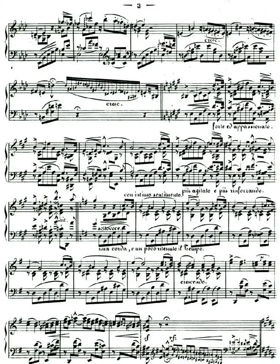 李斯特音乐会练习曲 S144（1 悲歌 降A大调 S144 Il）