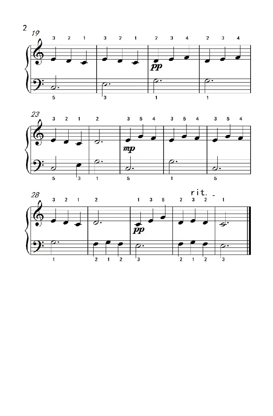 湖上天鹅(老年大学 钢琴教程 1)