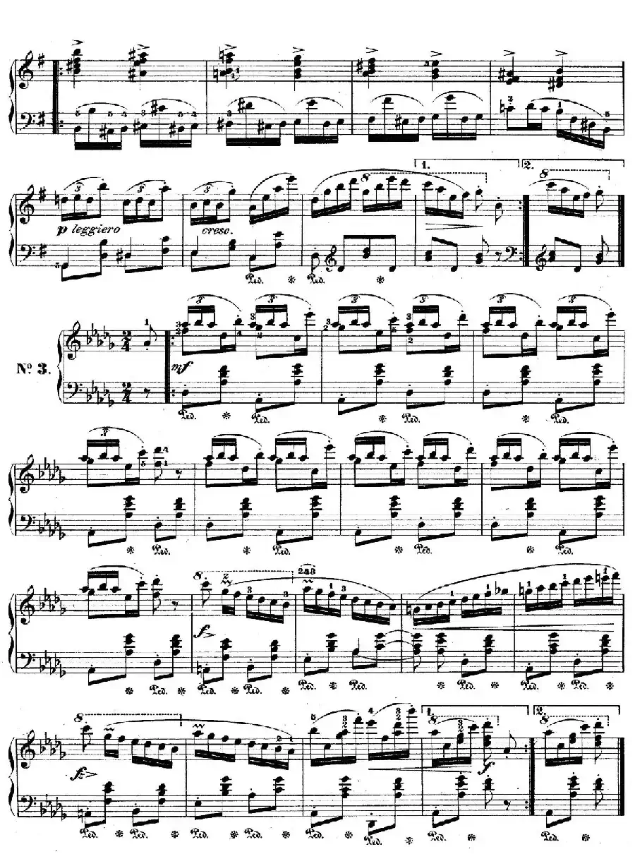 Trois Ecossaises Op.72-3 （3首埃科塞斯舞曲）