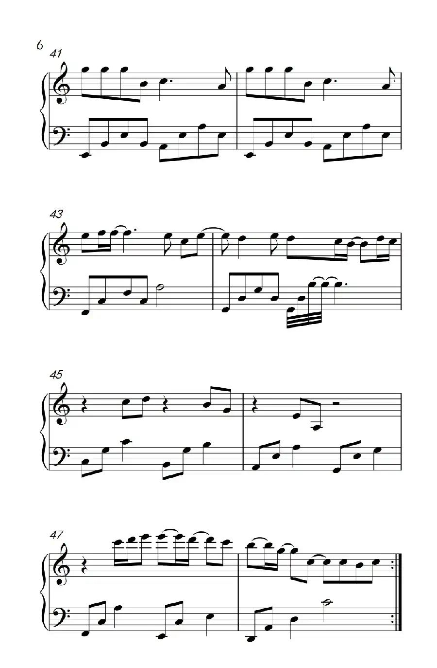 爱转角（《弹吧音教》制谱）