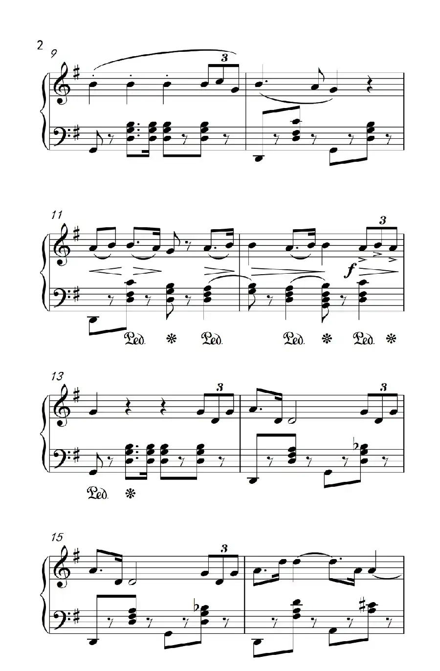 大进行曲（老年大学 钢琴教程 3）