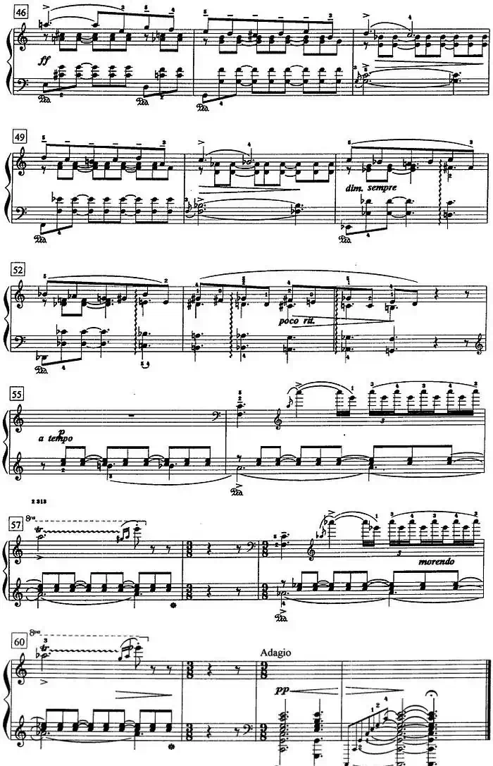 钢琴教程第八级 中外乐曲（夜曲 Op.54 No.4）
