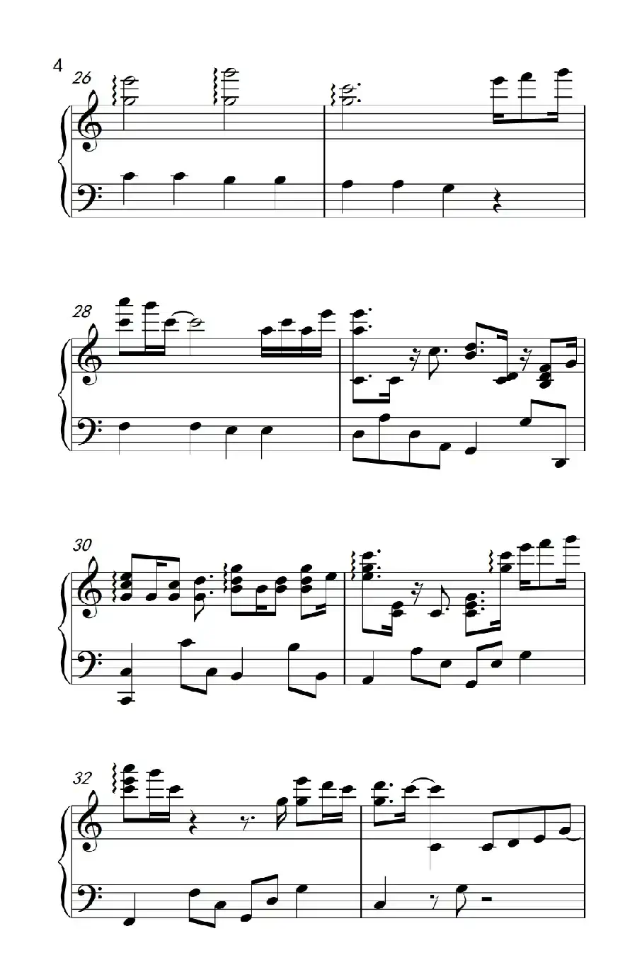 爱很简单(《弹吧音教》制谱版)