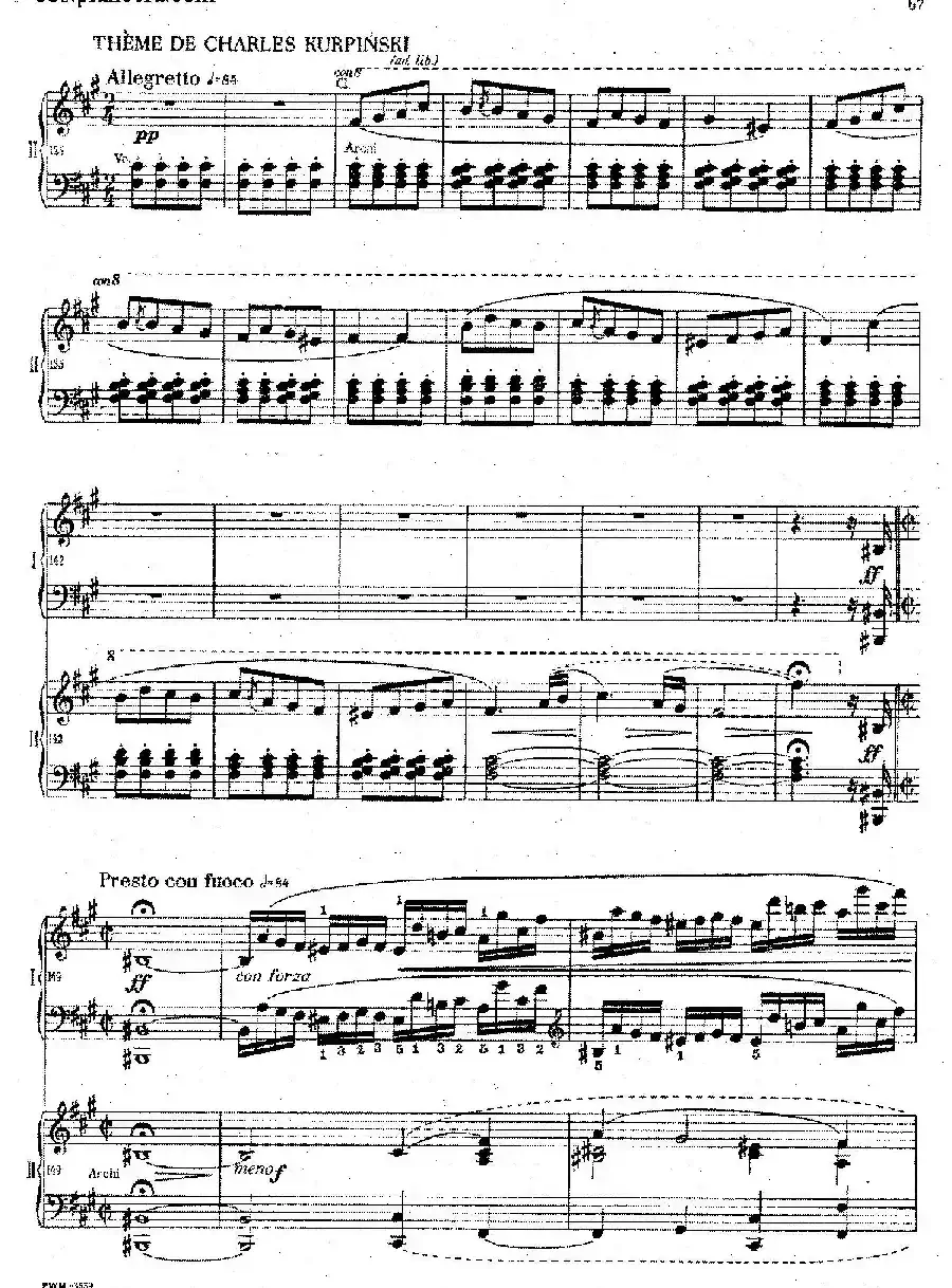 Grand Fantasy on Polish Airs Op.13（华丽的波兰民歌幻想曲·双钢琴版）