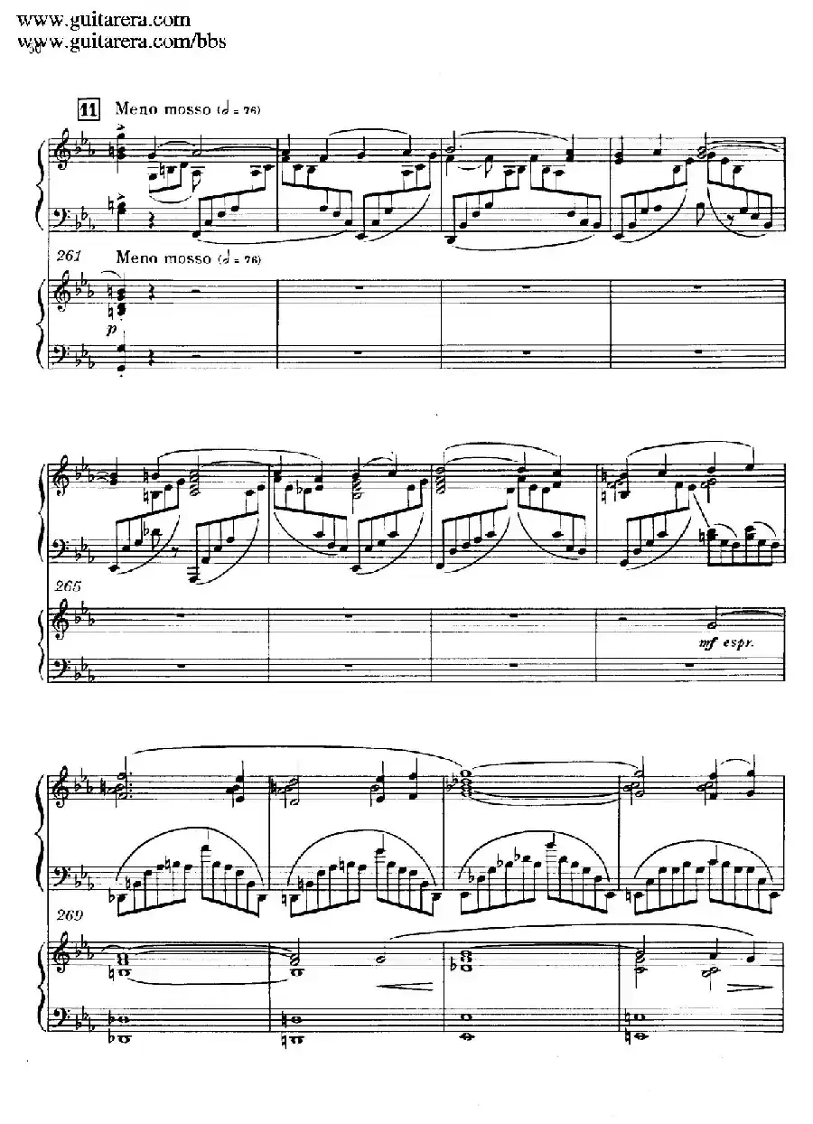 c小调第二钢琴协奏曲 Op.18（双钢琴·第一乐章）