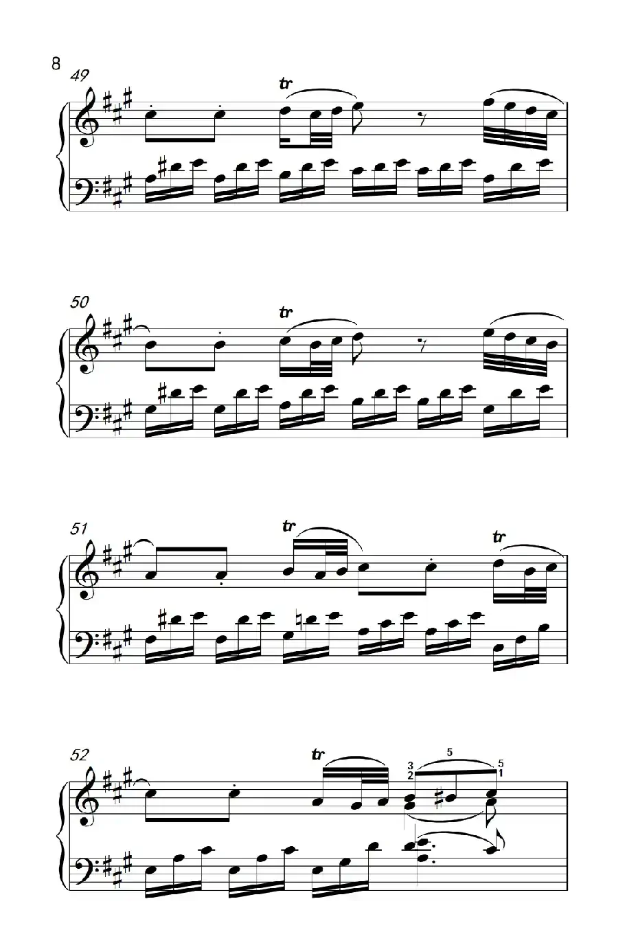 A大调钢琴奏鸣曲 优雅的行板