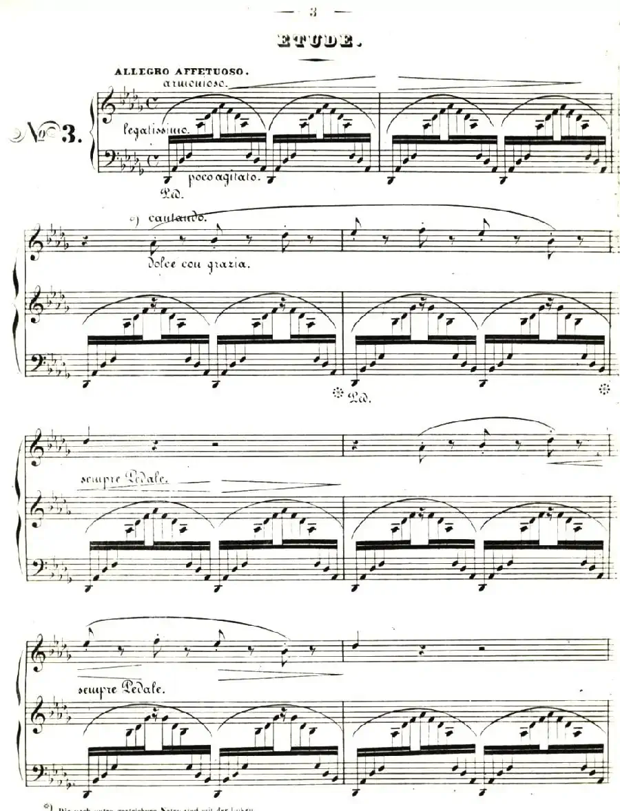 李斯特音乐会练习曲 S144（3 叹息 降D大调 S144 Un sospiro Db major）