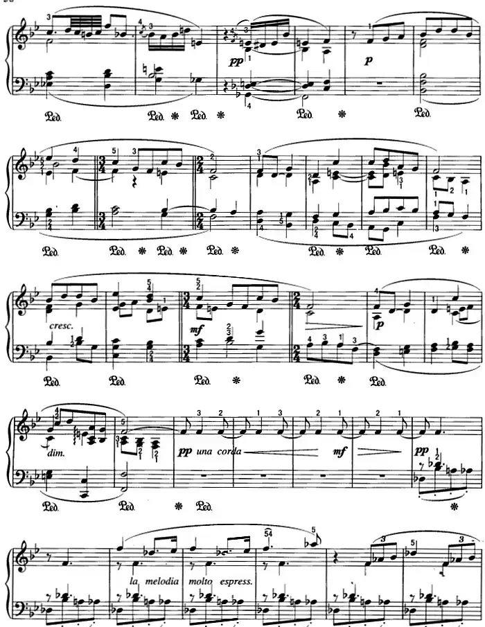 不可不弹的世界钢琴名曲：如歌的行板
