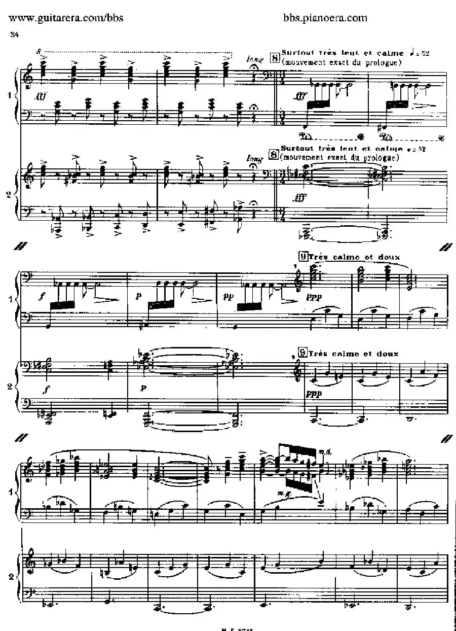 Sonata for Two Pianos（双钢琴奏鸣曲）
