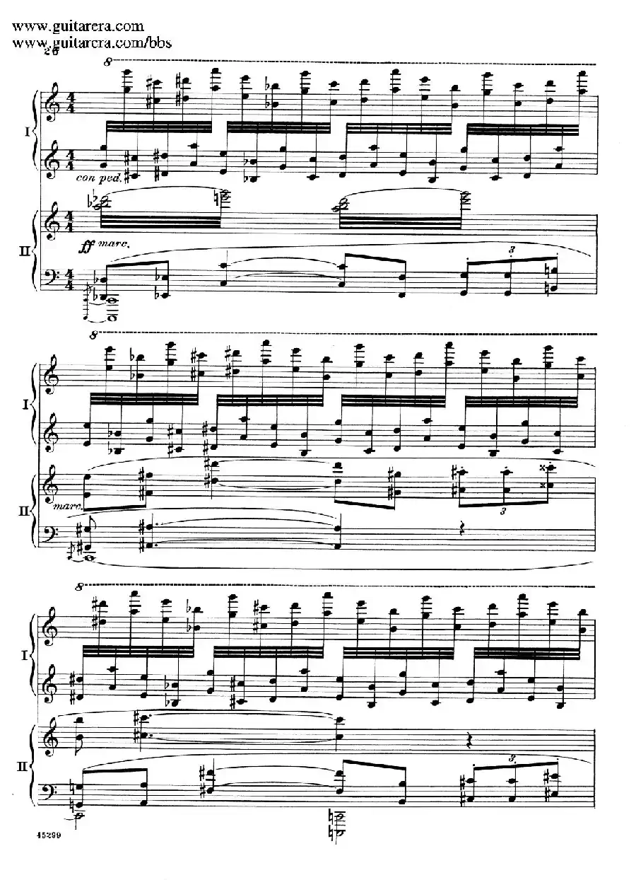 Piano Concerto Op.38（钢琴协奏曲·双钢琴·第一乐章）