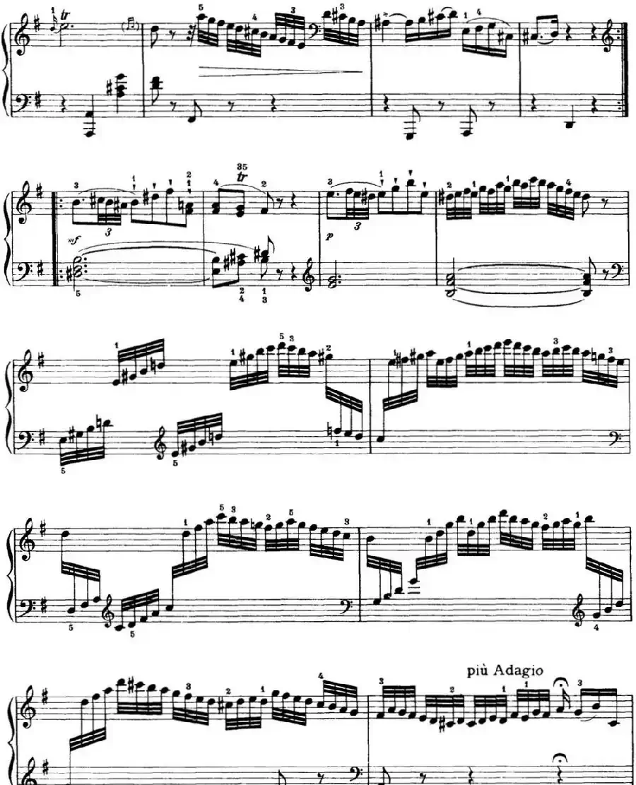 海顿 钢琴奏鸣曲 Hob XVI 34 in E minor