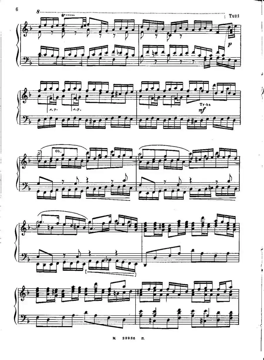Brenburg Concerto No·2 in F Maj BWV·1047（F大调第二勃兰登堡协奏曲 ·Ⅰ）
