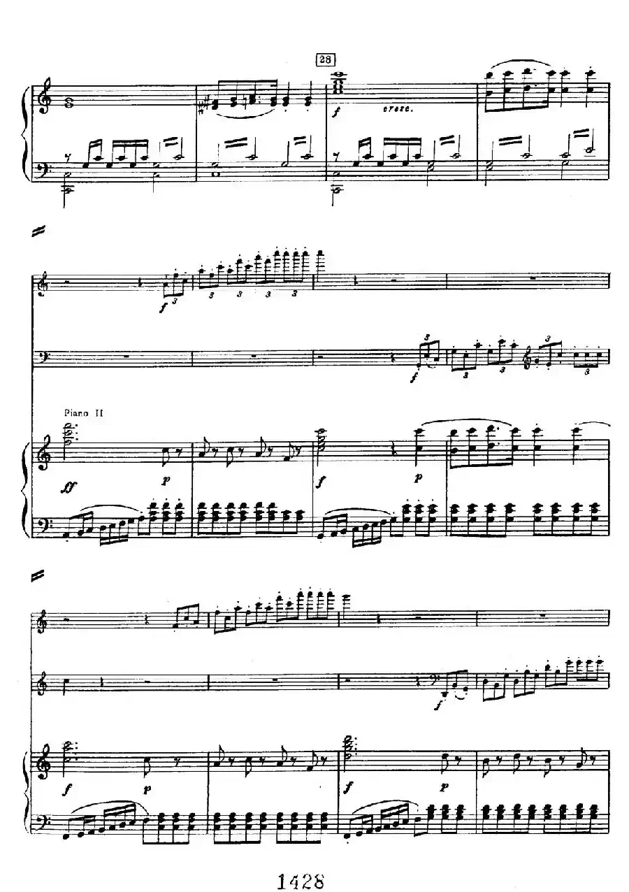 Triple Concerto in C Major Op.56（C大调三重协奏曲·双钢琴·Ⅰ）