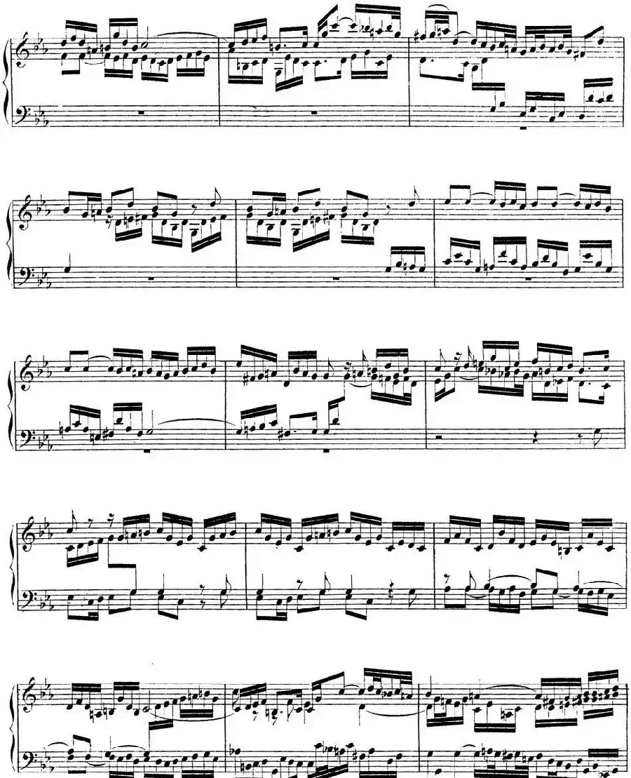Toccata BWV 911（7首托卡塔·No.2 c小调）