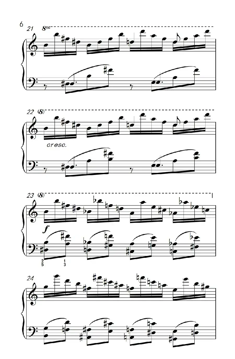 莫什科夫斯基 钢琴练习曲（第五首）