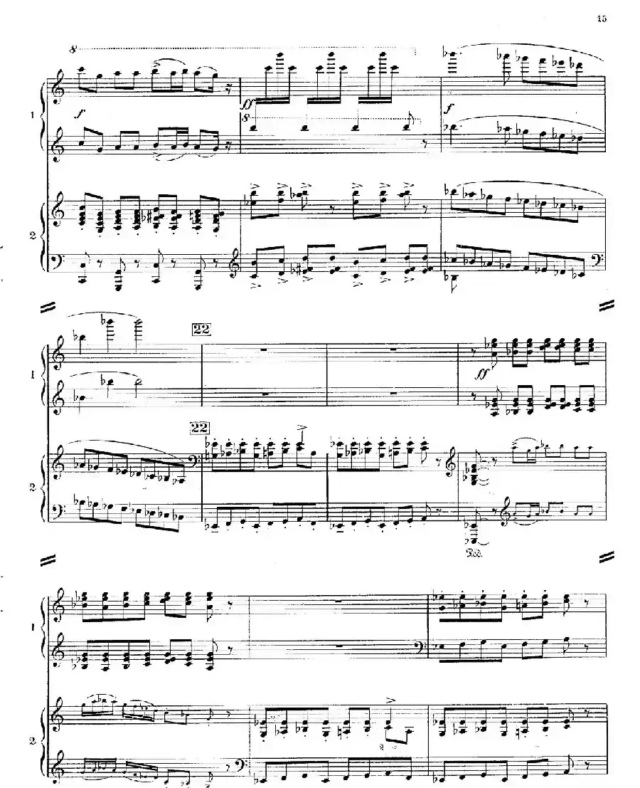 Concerto for 2 Pianos in d Minor（d小调双钢琴协奏曲· 第一乐章）