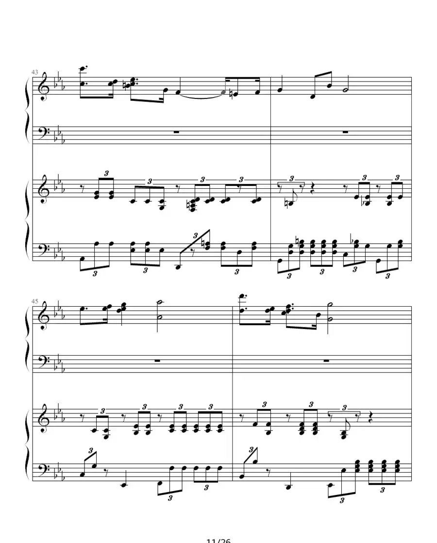 ココロの音(双钢琴)