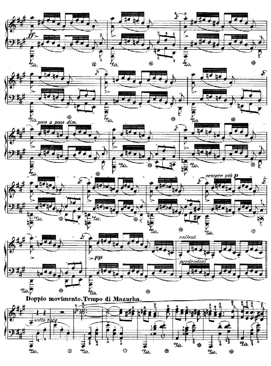 Polonaise in f-Sharp Minor Op.44（升f小调波兰舞曲）