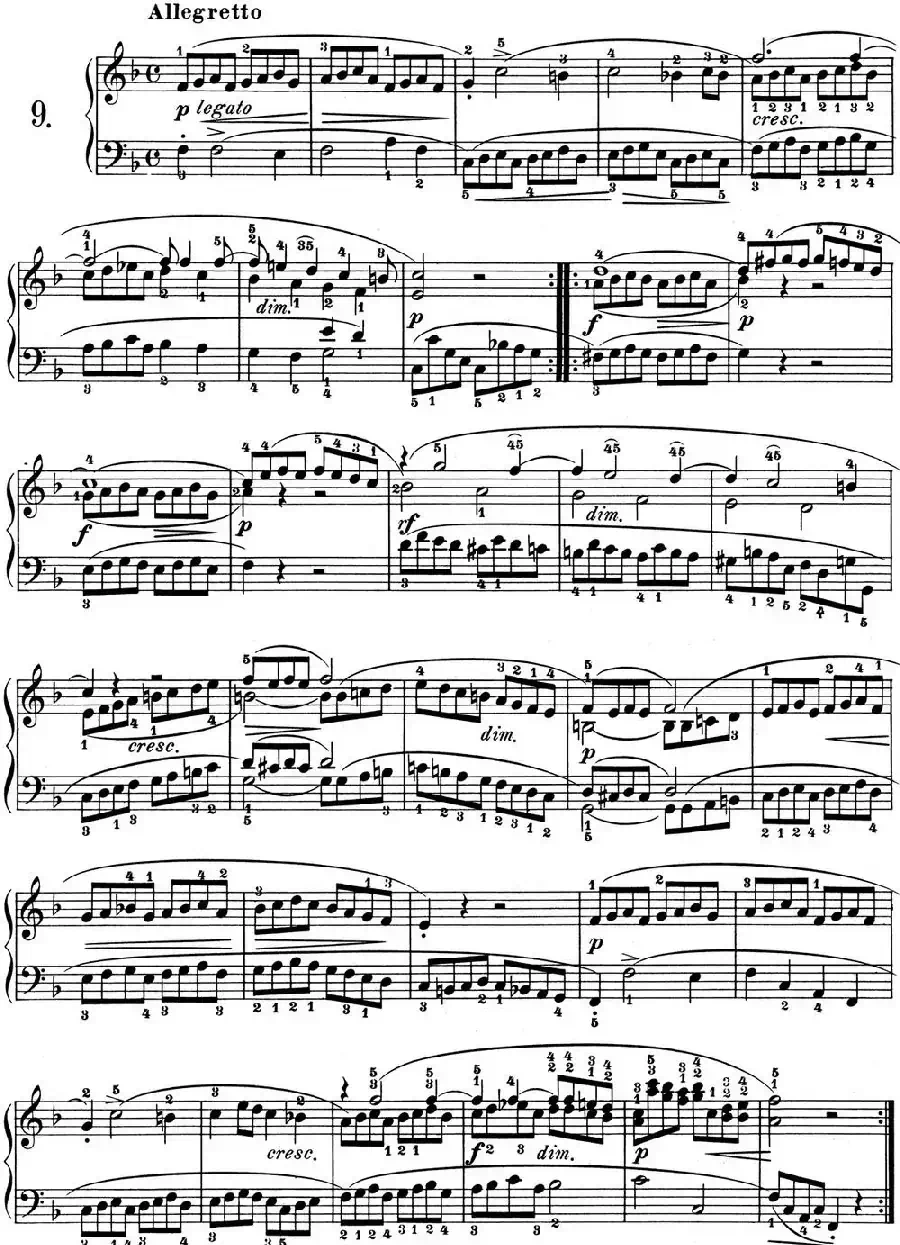 25首车尔尼Op.748练习曲(NO.9)