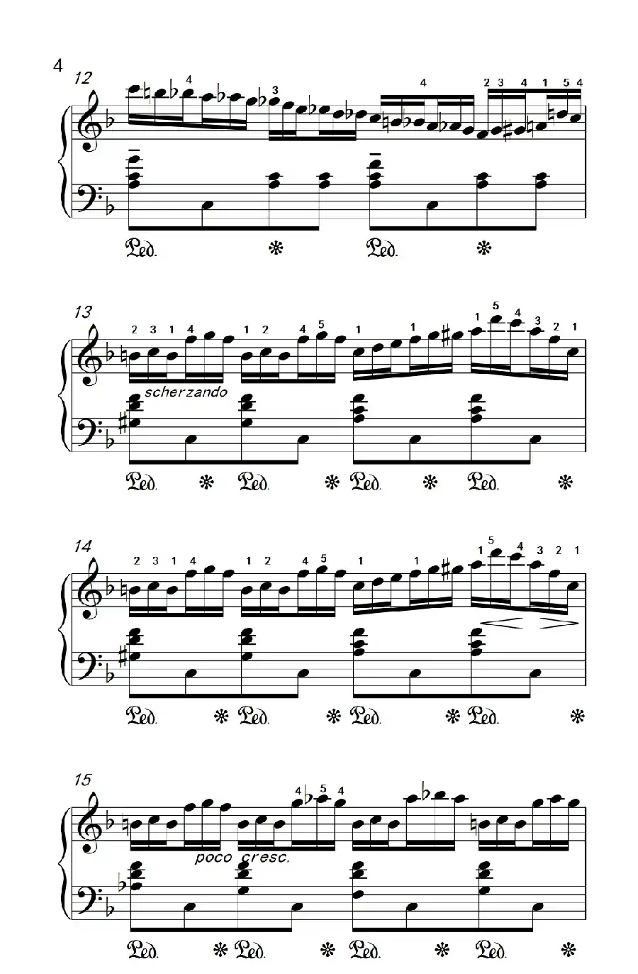 第八级3.练习曲 No.6 （中央音乐学院 钢琴（业余）考级教程 7-9级）