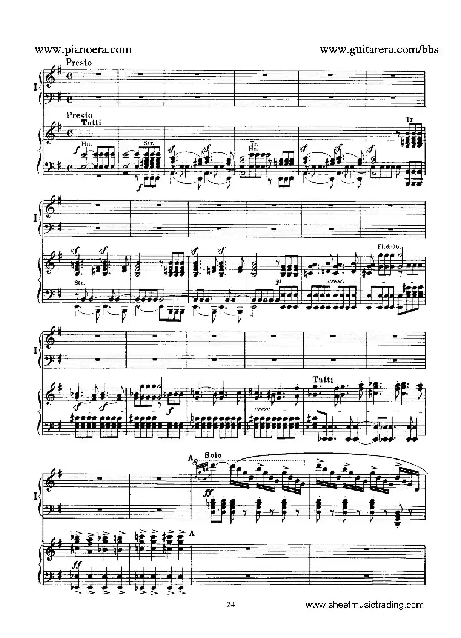 Piano Concerto No.1 in g Minor Op.25（g小调第一钢琴协奏曲·双钢琴）