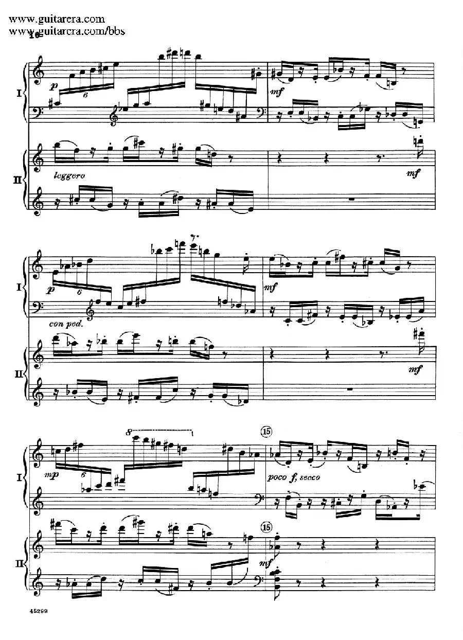 Piano Concerto Op.38（钢琴协奏曲·双钢琴·第一乐章）