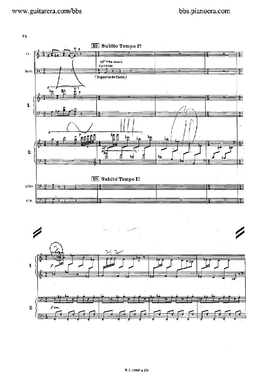 Concerto for 2 Pianos in d Minor（d小调双钢琴协奏曲·总谱）