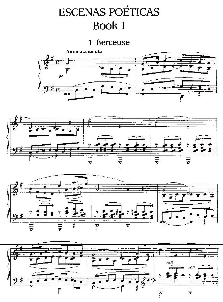 Escenas Poeticas（Book 1-1）