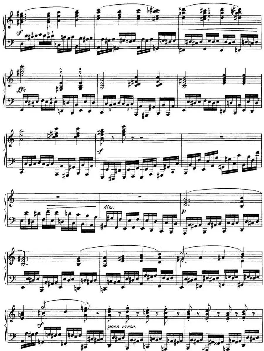 50首车尔尼Op.740钢琴手指灵巧技术练习曲（NO.8）