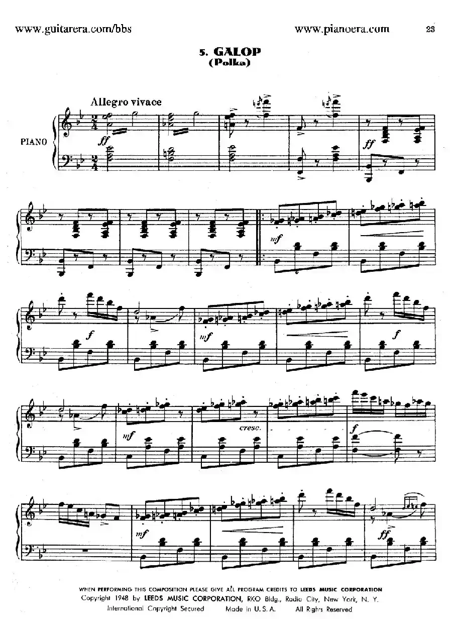 Masquerade Suite（化妆舞会·第五乐章）