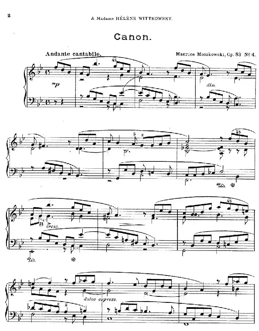 Six Pieces Op.83（6首小品·4）