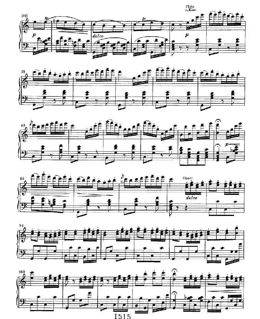Choral Fantasia in c Minor Op.80（c小调合唱幻想曲·钢琴独奏版）