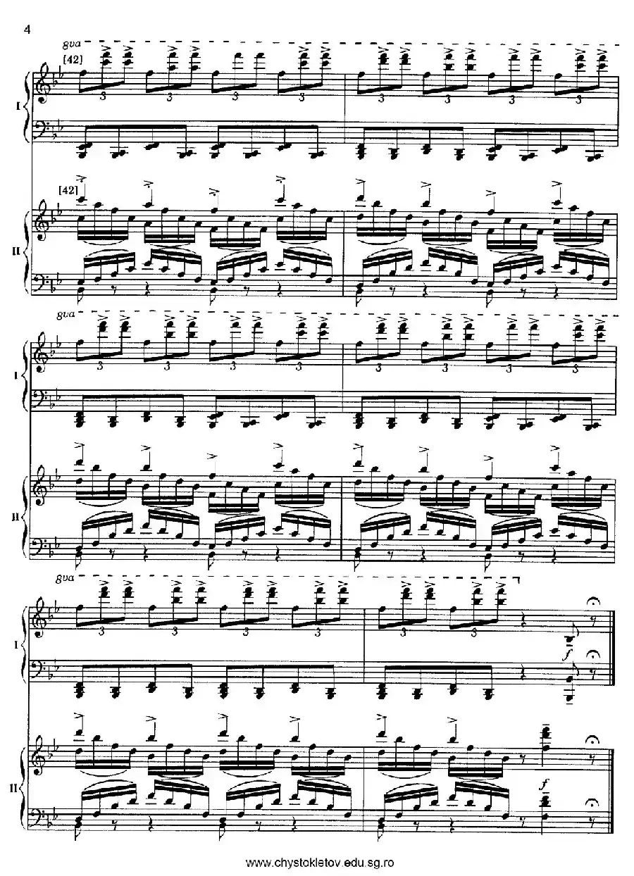 Nutcracker Op.71 芭蕾舞剧《胡桃夹子》（改编双钢琴版·第五部分）