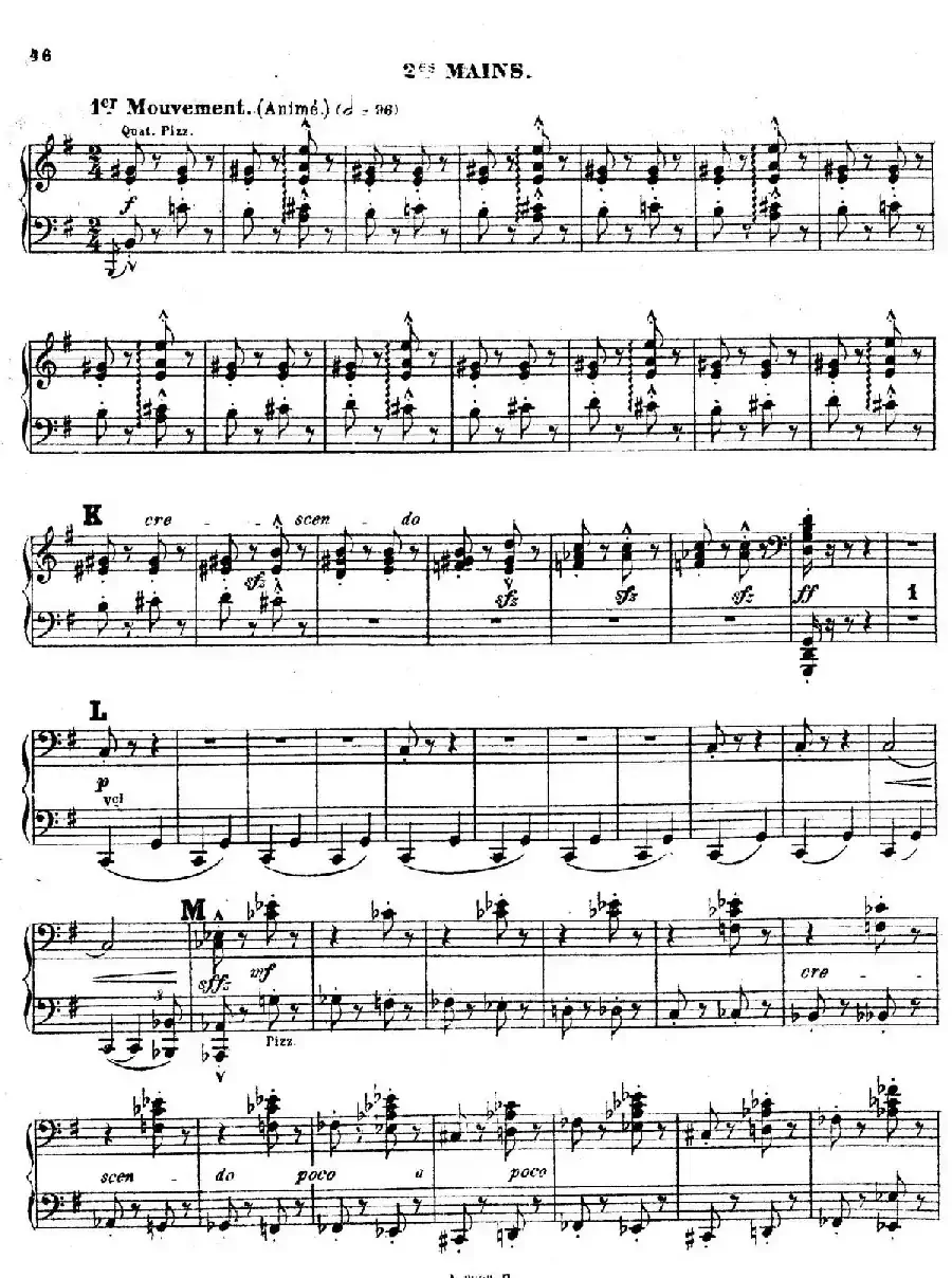 Symphony on a French Mountain Air Op.25（法国山歌交响曲·双钢琴·Ⅲ）