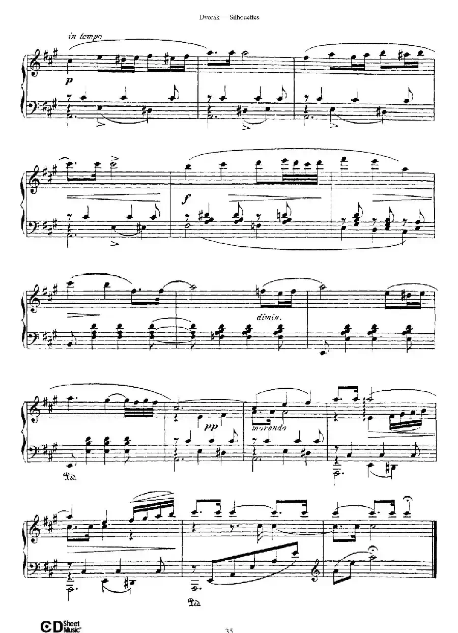 12 Silhouettes Op.8（12首剪影·11）