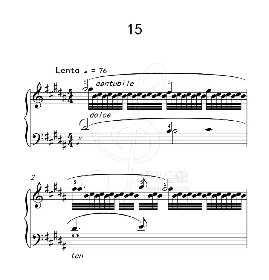 练习曲 15(克拉莫钢琴练习曲60首)