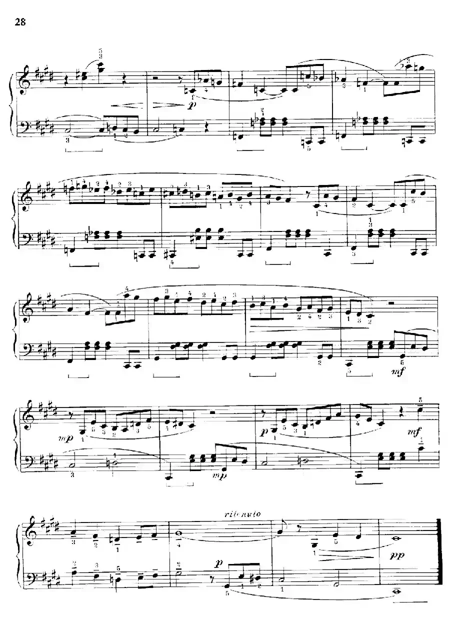 Thirty Pieces For Children Op.27（30首儿童钢琴曲 16—20）