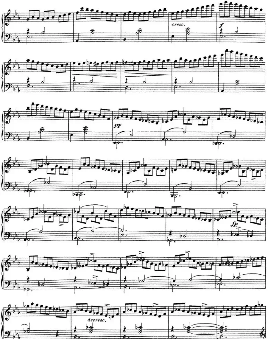 舒伯特降E大调即兴曲D.899,Op.90(NO.2)