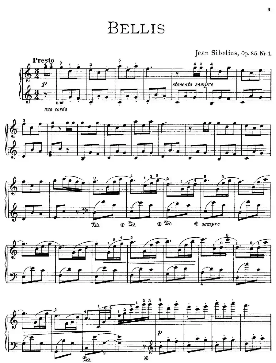 The Flowers（花之组曲）（Op.85.Nr.1-雏菊）