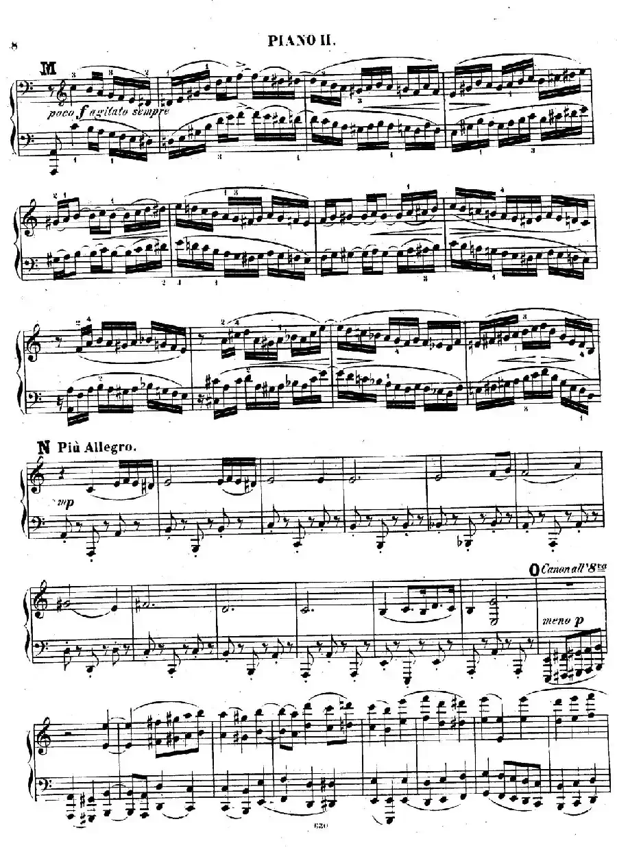 Chaconne for 2 Pianos Op.150（双钢琴第二钢琴）