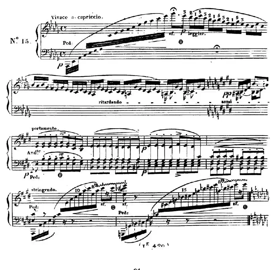 24 Exercices et Preludes Op.21（24首前奏练习曲·15）