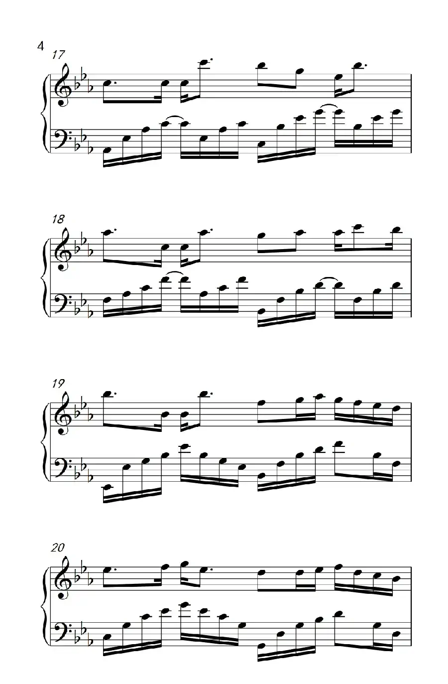 被风吹过的夏天(《弹吧音教》制谱版)