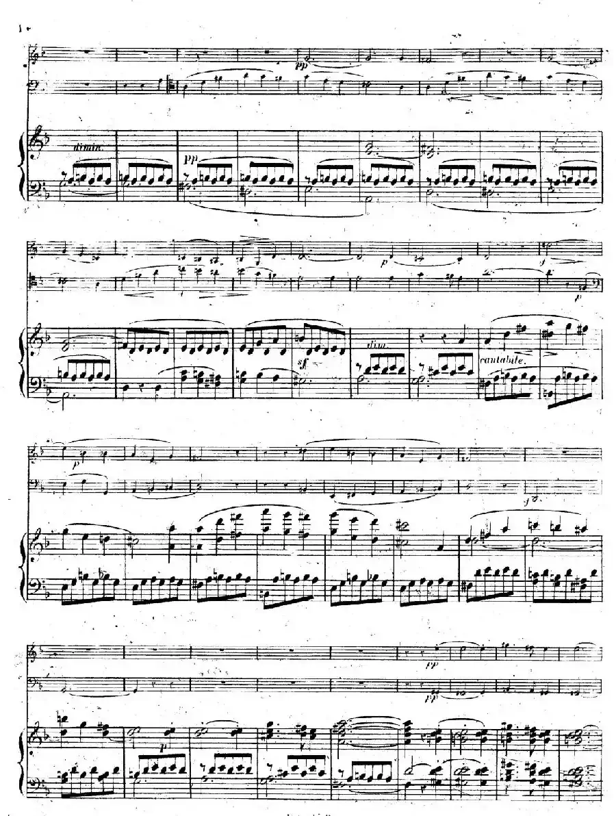 Piano Trio No.1 in d Minor Op.49（d小调第一钢琴三重奏·第一乐章）